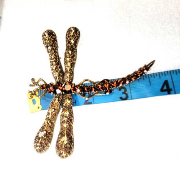 Large Dragonfly Statement Brooch - Picture 7 of 14